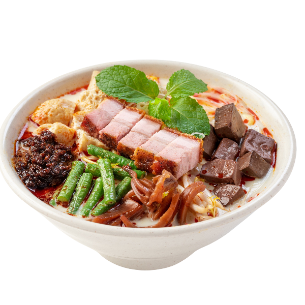 (Soup)Roasted Pork Curry Mee (汤)烧肉咖喱面